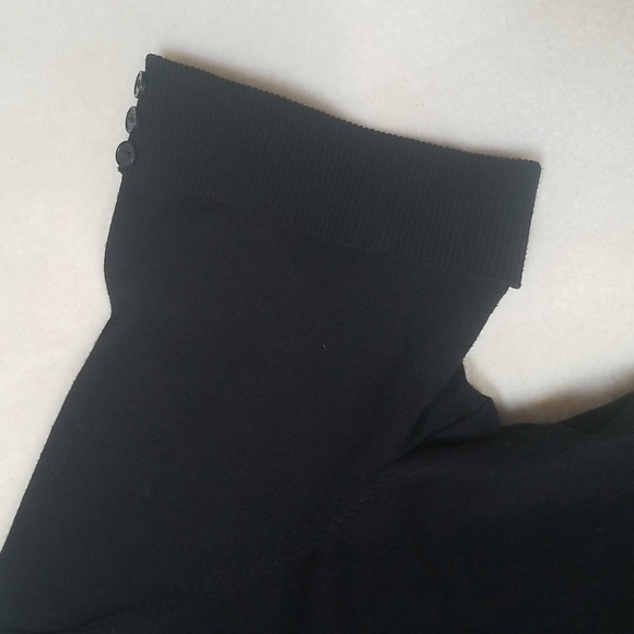 Black short sleeve open cardigan - Picture 2 of 3